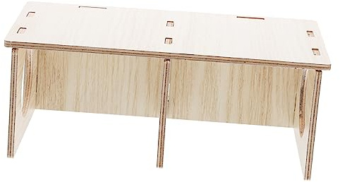 TOYANDONA Escondite De Madera para Hámster Compartimentos Múltiples, Lugar Cómodo para Descansar y Jugar, Apto para Mascotas Pequeñas como Ratas y Conejillos De Indias