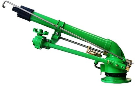 Aspersor de impacto, aspersor para riego agrícola, rociador de riego de 360° para áreas grandes, con 10 boquillas de repuesto, aspersor automático para césped, para riego de jardines agrícolas, mode