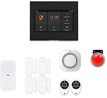 Sistema De Alarma Antirrobo Inalámbrico WiFi For Cámara De Casa Inteligente, Sensor De Movimiento PIR, Sensor De Puerta, Kit De Alarma De Seguridad, Control De Aplicación(C)