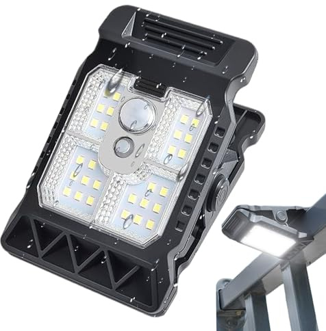Renchey Luci Clip da Esterno Impermeabili con Sensore di Movimento,Luci Esterne a Energia Solare con Attacco a Clip - per Giardino Cancello Recinzione Patio Garage Cortile Sentiero Viale Accesso