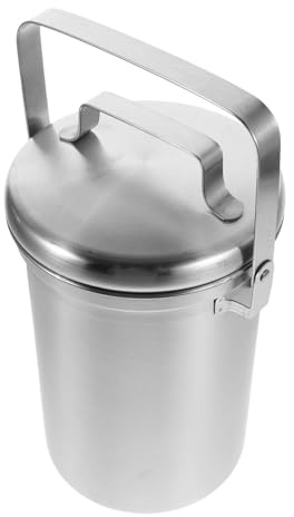 WHAMVOX Composteur de Comptoir 3L en Acier Inoxydable avec Couvercle Hermétique Poubelle Cuisine Compacte pour Déchets Alimentaires Seau à Compost Intérieur Anti-Odeur pour Recyclage