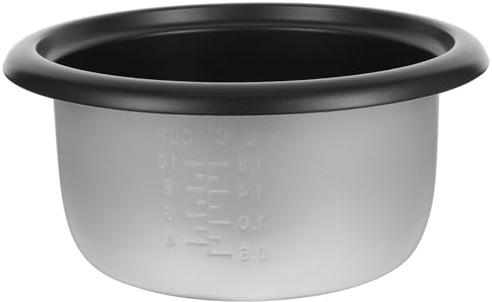 ANDRESLAD Pentola Interna Antiaderente in Lega di Alluminio 4l per Cuociriso Elettrico 700w, Scala Graduata, Ricambio per Cucina Domestica, Hotel e Dormitorio
