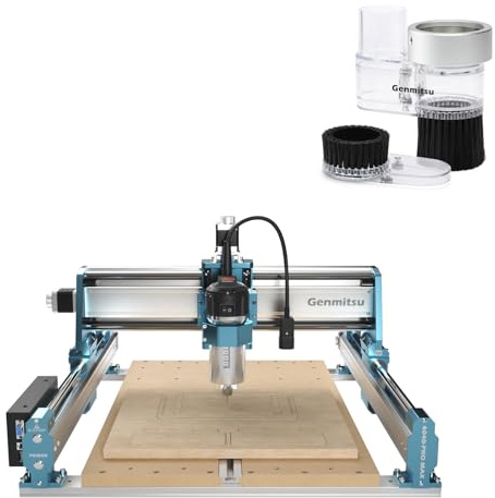 Genmitsu Fraiseuse CNC 4040-PRO MAX+ Patin anti-poussière ABS pour fraisage du bois, du métal et de l'acrylique, contrôle GRBL, machine à graver 3 axes