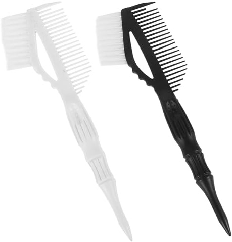 VILLCASE 2 Piezas Pincel para Teñir el Cabello de Plástico Resistente a Deformación y Fácil de Sostener, Adecuado para Uso en Salón de Peluquería Casa