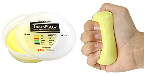 CanDo TheraPutty - Therapie-Knetmasse - 113 g - gelb (sehr leicht)