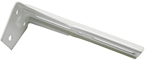 Gardinia Staffa angolare per 3 binari per Tende da Pannello, Metallo, Bianco