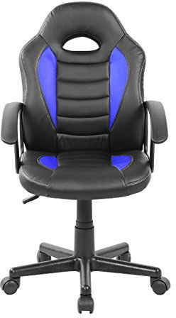 Techni Mobili Gaming- und Studentenstuhl mit Rollen, Blau