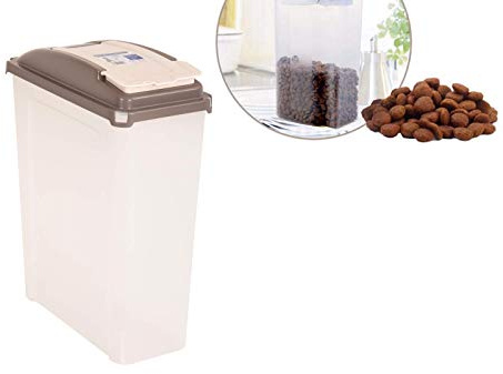 UK SALES STORE 25L Large Pet Food Container Dog Cat Pet Storage Bin Clear to See Contents Storage Bin