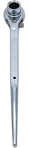 Ferretelix (Solo Península) Llave trinquete andamios 19x22 mm – Especial montador – Llave de carraca profesional resistente