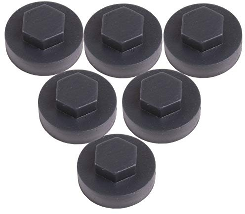 100x Raven Slate Blue Hex TEK Roofing Cover Caps for 19mm Washer/Coverage & 8mm Recess