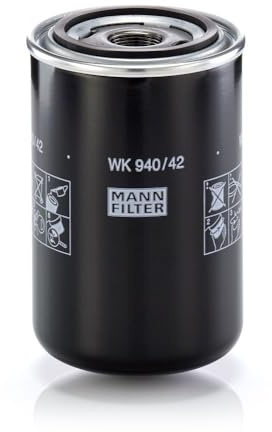 MANN-FILTER, WK 940/42 Kraftstofffilter | Für LKW, Busse, Schutz des Kraftstoffsystems, Injektorschutz, Zuverlässige Kraftstoffversorgung, Echte OE-Technologie