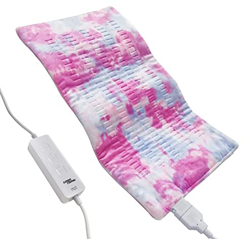 GOQOTOMO Heating Pad Fast-Heating Technology for Back/Waist/Abdomen/Sh-oulder/Neck Pain and Cramps Relief - Moist and Dry Heat Therapy with Auto-Off Hot Heated Pad by-Colorful