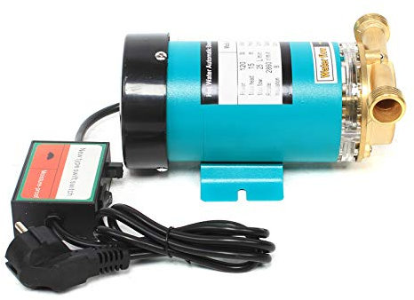 Pompe de surpression 120 W - Pompe de circulation d'eau chaude - 25 l/min - Pompe de circulation automatique - Pompe à eau domestique - Pour douche, jardin, augmentation de la pression de l'eau