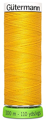 Gütermann G723860-106 Nähgarn, Polyester, 106 Gelb, 100 m, meter