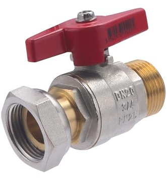 Vanne mâle femelle écrou libre manette papillon 20x27 (3/4) NOYON & THIEBAULT