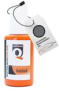 uniQum Autolack Lackstift fürs Auto für Volkswagen MONDSTEINGRAU A7C Autolack Reparatur 30 ml
