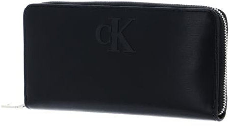 Calvin Klein CKJ Sleek Zip Around Wallet Solid Black