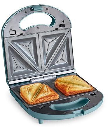 GreenChef Electric Appareil à Sandwich, Plaques Antiadhésives en Céramique Saine, Croque Monsieur, Presse à Panini, Sans PFAS ou BPA, Multifonctionnel, Température Contrôlée, LED, Fumée Bleu Ciel