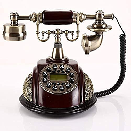 Teléfono Antiguo inalámbrico Giratorio Europeo, teléfono Fijo Retro para el hogar, teléfono inalámbrico Vintage Giratorio Creativo a la Moda