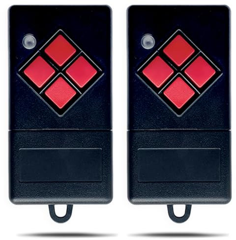 Garagentor Handsender 40,685MHz，2 Stück Ersatz-Fernbedienung Kompatibel mit Dicket MAHS40, MAHS40-01, MAHS40-04 40 MHz Fernbedienung 4 Kanal, Rote Taste, Garagentoröffner