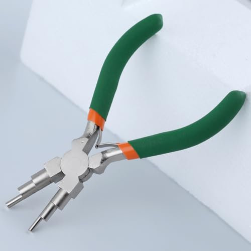 LEONTOOL 6 in 1 Wire Bending Pliers - 3mm to 10mm Bail Making & Looping Pliers for Jewelry Making
