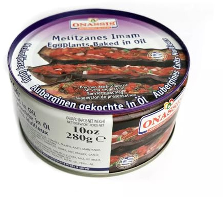 MED FOOD - Aubergines Cooked in Tomato Sauce (IMAM) ONASSIS - 3 x 280g