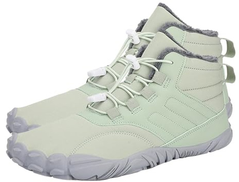 Tewzafiya Botas de invierno descalzas, botas de invierno para mujer,Raquetas de nieve antideslizantes | Botines cortos hasta el tobillo, zapatos de invierno para caminar, botas de escalada de invierno