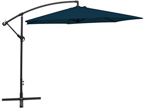 Xichuzi Sombrilla voladiza, Parasol Terraza, Sombrilla Terraza Exterior, Sombrilla Playa, Parasol Exterior, Sombrilla De Jardín, 3 m azul