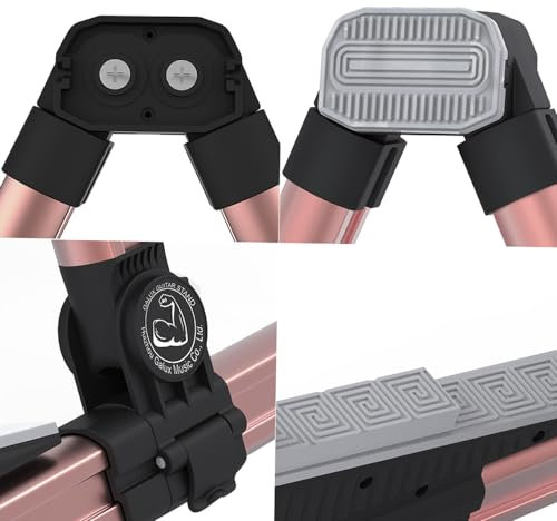 Fictory Doppelter Gitarrenständer – verstellbarer klappbarer Halter für Akustik, Elektro, Bass, Violine, tragbares und langlebiges Design