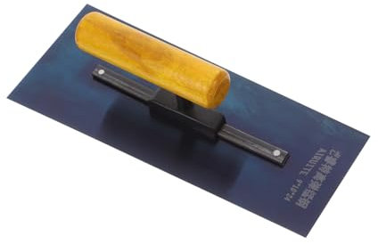 NUOBESTY Paleta Mango De Madera Para Acabado Detallado Herramienta De Acero Al Para Enlucido Interiores Para Trabajos De Albañilería