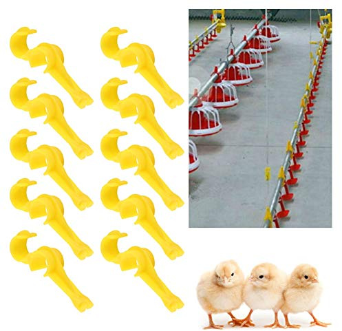 S-Shaped Pipe Clips - Heavy-Duty ABS Pipe Holder, 10 PCS for DIY Plumbing, Irrigation & Home Water Supply, Easy Snap-On Installation, 4.5 Inch Clips for Greenhouse, Garden & Farm Use