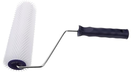 Tofficu Selbstnivellierende Entschäumerrolle Mit Stacheln Handroller Für Zementböden Nagelrolle Zum Entfernen Von Blasen Farbpinselrolle Aus Hochwertigem Material Geeignet Für Wände