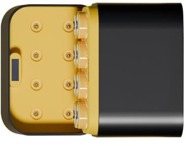 ZEPFJHE Batterie AA Litio con Adattatore Uscita Costante da 1 5 V 1 5 V Indicatori LED Uscita per L'efficienza Alimentazione Energia Batterie Ricaricabili capacità