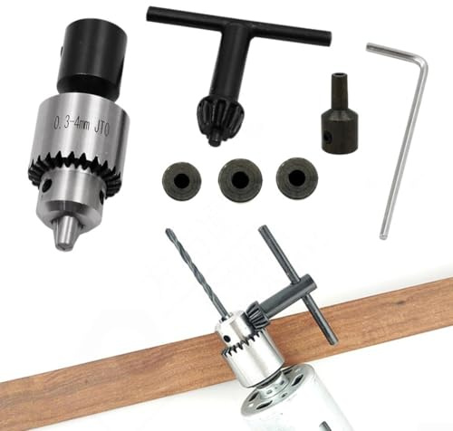 Eawfgtuw Portabrocas de motor, juego de portabrocas de taladro, portabrocas pequeño, accesorio de mandril, portabrocas de perforación, portabrocas de taller, portabrocas de torno, portabrocas de
