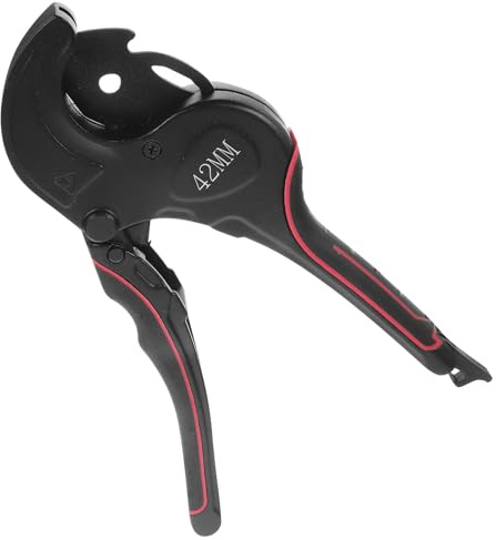 MAGICLULU Forbici Professionali Tagliatubi in Acciaio Inox Cricchetto, Utensile Manuale per Tubi Pvc 0-42mm, Attrezzatura da Taglio Idraulica per Elettricisti e Idraulici