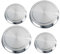 Herd-Abdeckplatten Edelstahl 4er Set