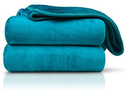 Amago - Kuscheldecke, Cashmere-Feeling, 130 x 170 cm - Petrol