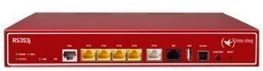 BINTEC RS353j - Router - Isdn / DSL - 5-port-switch - ATM,GigE - su rack può essere montato / IP accesso Router,Dispositivo da tavolo con 19' ERW incl. ADSL2+ + Modem ( VDSL opzionale -> #5500001623)