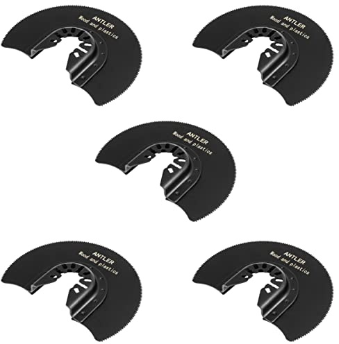 QAB88SB Antler 88mm Segment Blades Compatible with Dewalt Stanley Worx F30 Erbauer Black & Decker Oscillating Multitool (5 Pack)