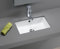 Sanindusa Lavabo Bajo Encimera Unisan de Porcelana Blanca Agres !! Mini !! de 440x260x150mm. Compatible con Muebles de baño con Fondo reducido de Unos 40cm.