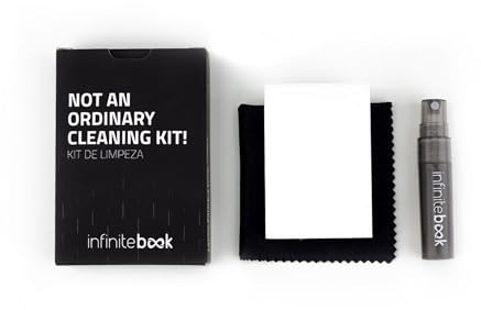 Infinitebook Kit de Limpieza - Paño de Microfibra, Botella de Spray y Esponja Mágica