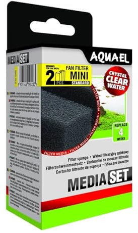AQUAEL Schwammfächer Mini Plus, 2 Stück