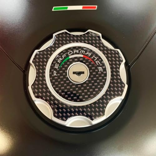 labelbike Adesivo 3D Moto Tappo Serbatoio Compatibile con Ducati | HYPERMOTARD HYPERSTRADA, Protezione in Resina, Antigraffio, Decorazione