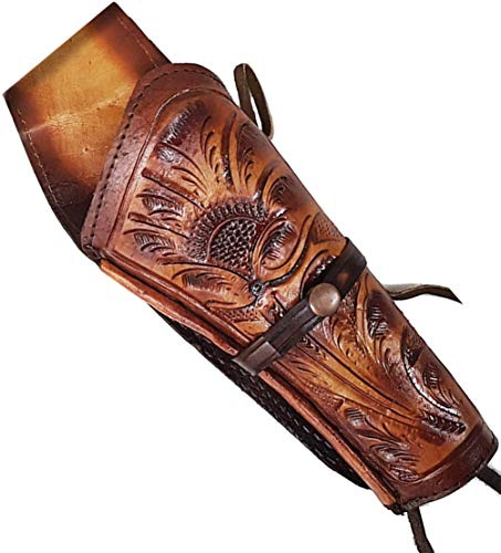 Modestone Western Leather Right Handed Revolver Holster for Pistolengürtel Beige