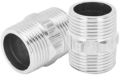 Cikonielf Accesorios De Tubería De Acero Inoxidable Rosca Macho De 1 Pulgada A Rosca Macho De 1 Pulgada Conector De Tubería Roscada De Pezón Hexagonal 2 Piezas