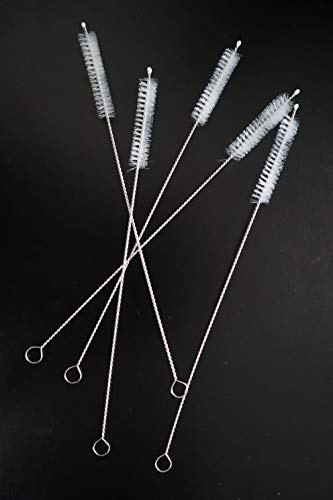Reinigungsbürsten für Trinkrohr, Edelstahl, Nylon, für Milchflaschen, 5 Stück