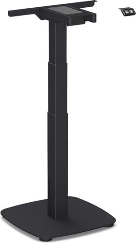Worktrainer - TinyDesk Höhenverstellbarer Kleine Schreibtisch - Elektrisches Gestell - Höhe 58-123cm - Schwarz