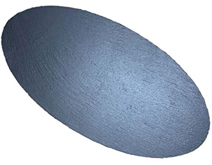 DOITOOL Ovale Servierplatte Aus Stein 30x15cm Schwarz Sushi- Und Steakteller Für Restaurant Und Zuhause