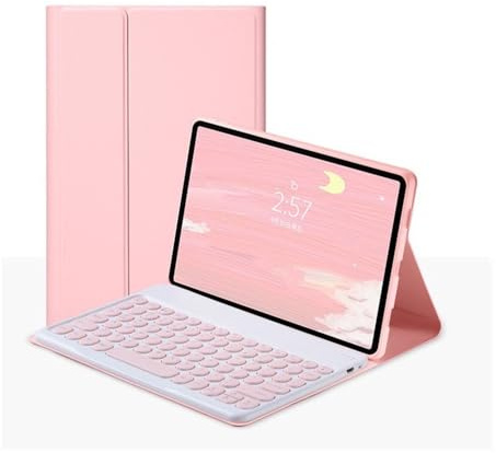 DEAVER Tab RZL Accessori Compatible with Amazon Fire HD 10 2021 10.1 Pollici, Tastiera touchpad Caso Wireless Tastiera Bluetooth Mouse Compatible with Amazon Fire HD 10. più (Colore : Rose)