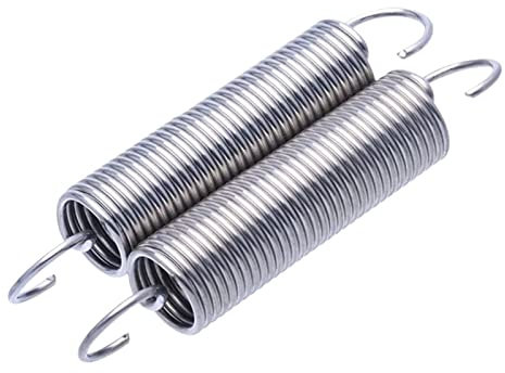 Erweiterte Feder, 5 Stück Drahtdurchmesser 0,3 mm Edelstahl-Verlängerungsfedern mit S-Haken, Außendurchmesser 3 mm zylindrische spiralförmige Rückzugsfedern, Länge 10–120 mm optional, 0,3 x 3,0 x 80 m